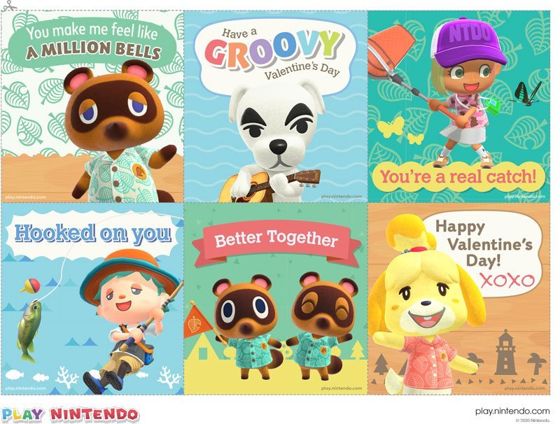 Animal Crossing: New Horizons – arrivano le cartoline di San Valentino!