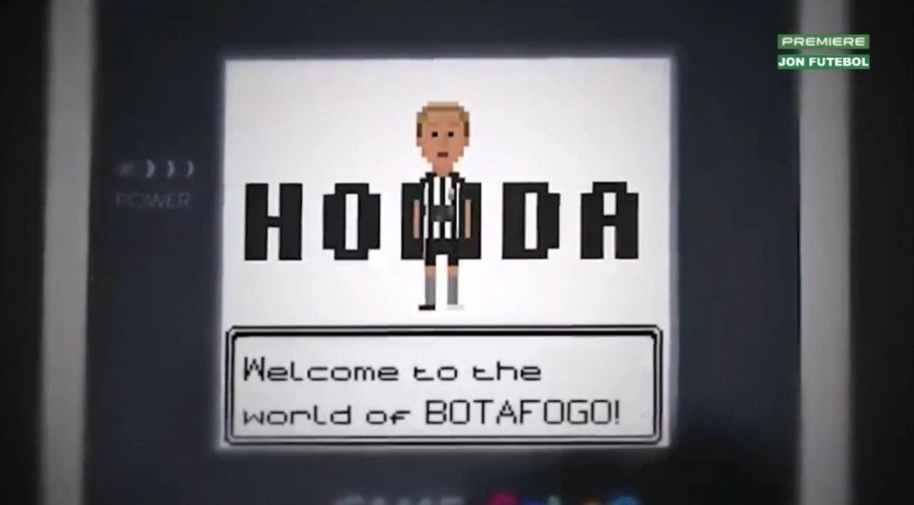 Keisuke Honda annunciato al Botafogo in stile Pokémon per Game Boy!