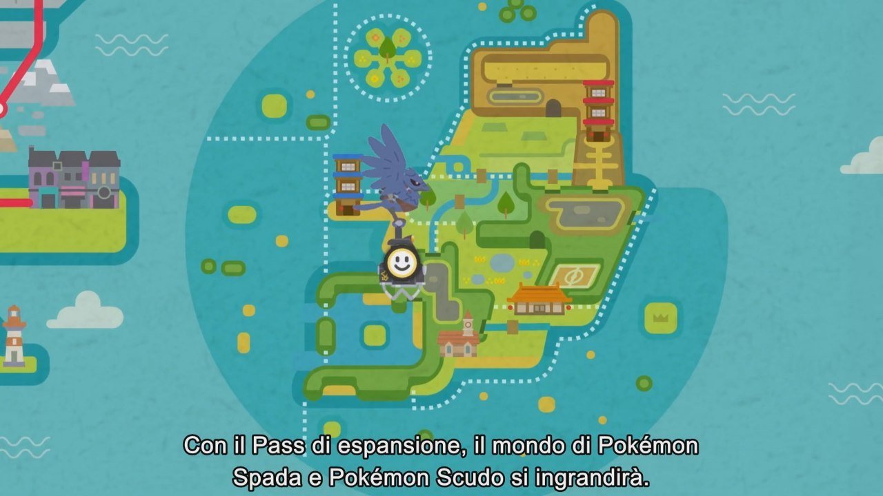 [Nintendo Direct] Svelata la mappa dell’Isola dell’Armatura del primo DLC di Pokémon Spada e Scudo!