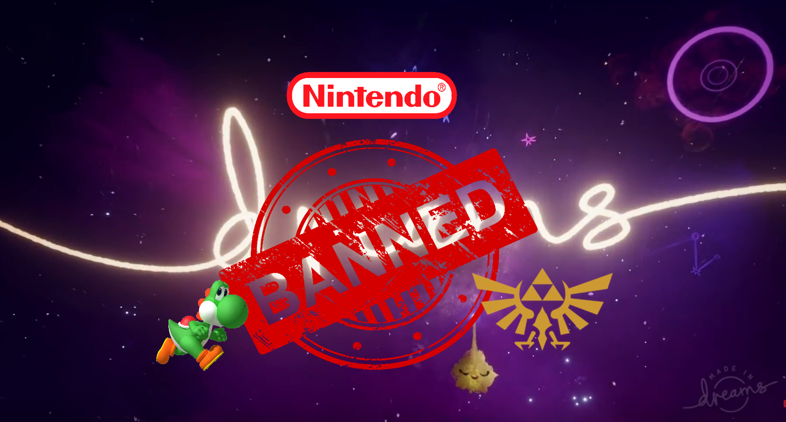 Sony sta respingendo i progetti ispirati a giochi Nintendo su Dreams