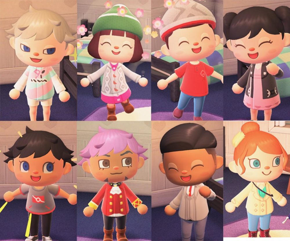 outfit personaggi di Galar in Animal Crossing: New Horizons