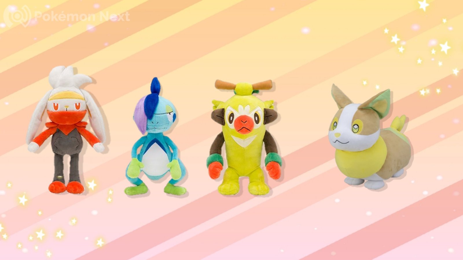 Annunciati i nuovi peluches di Thwackey, Raboot e Drizzile!