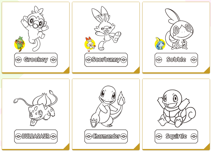 Ecco 20 immagini di Pokémon tutte da colorare per passare il tempo!