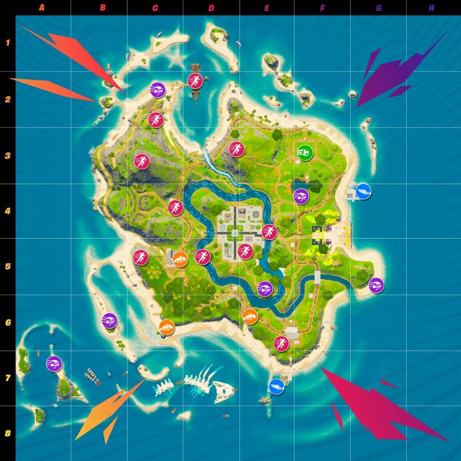 Fortnite: leakkata la mappa di Papaya, la nuova isola!