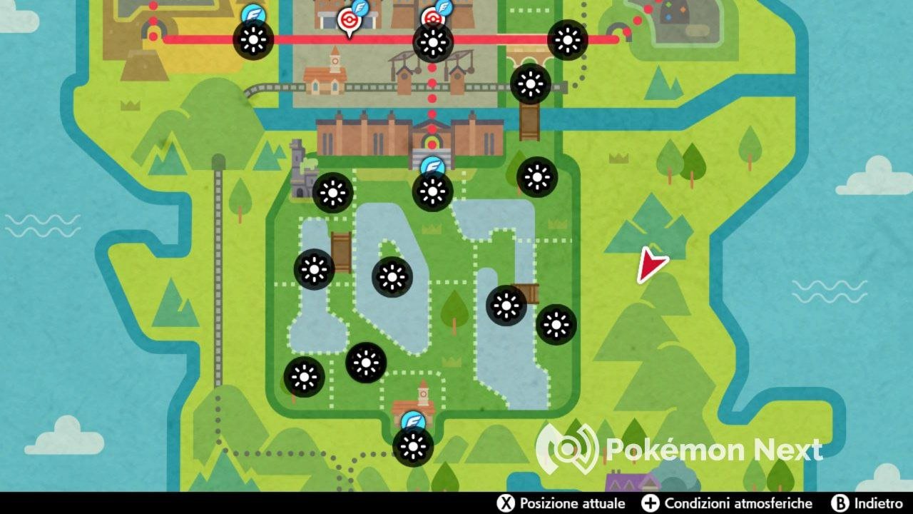 Meteo sereno per tutto il giorno su Pokémon Spada e Scudo!