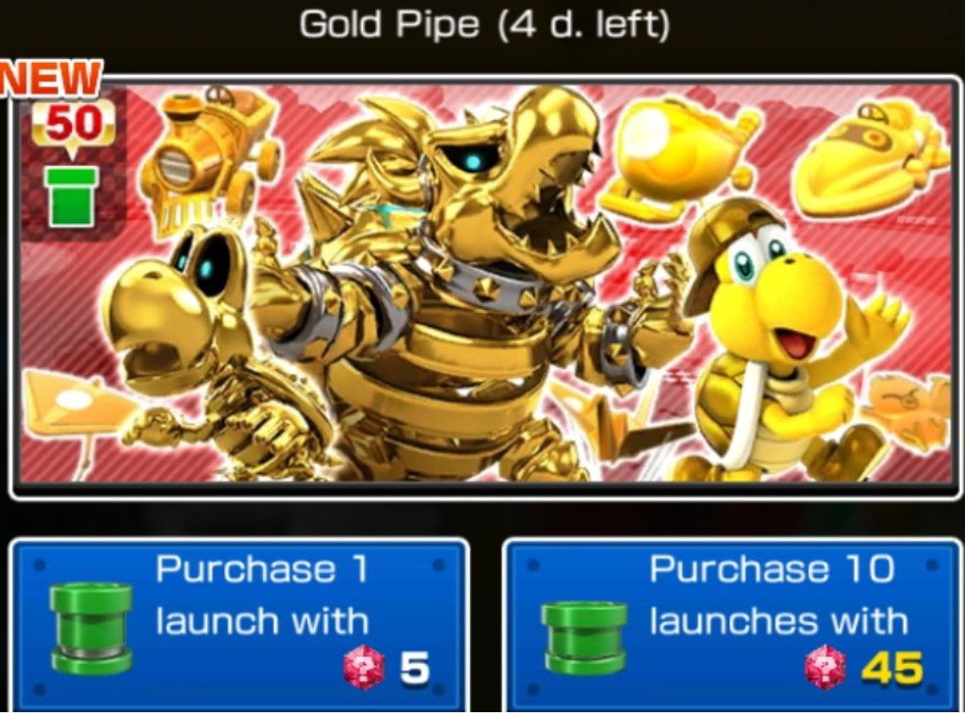 Mario Kart Tour: arrivano le versioni dorate di Skelobowser e Tartosso