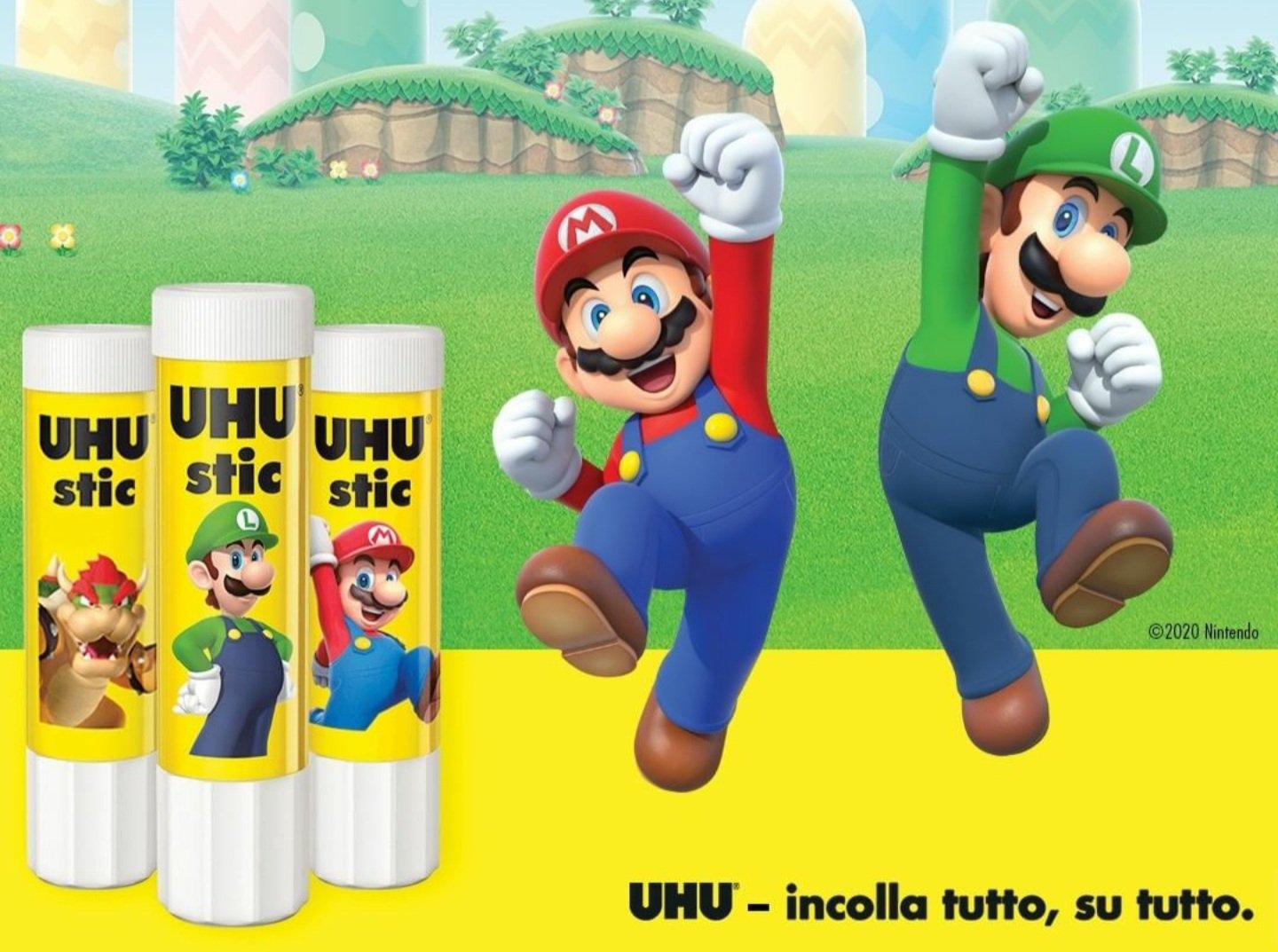 UHU e Nintendo: in arrivo nuove colle stick a tema Super Mario!