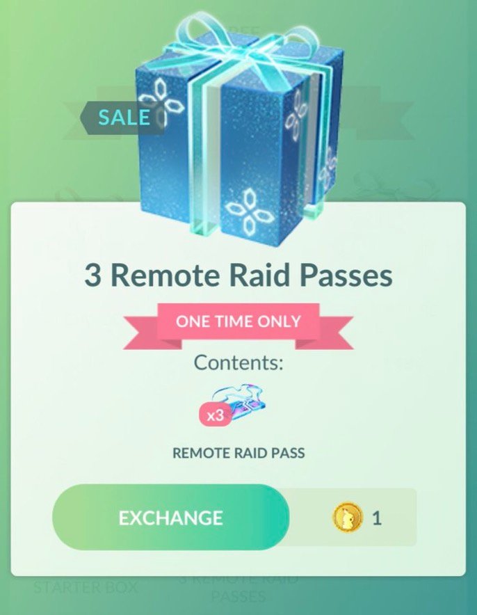 Pokémon GO: disponibili adesso 3 Biglietti Raid da Remoto al costo di 1 Pokémoneta!
