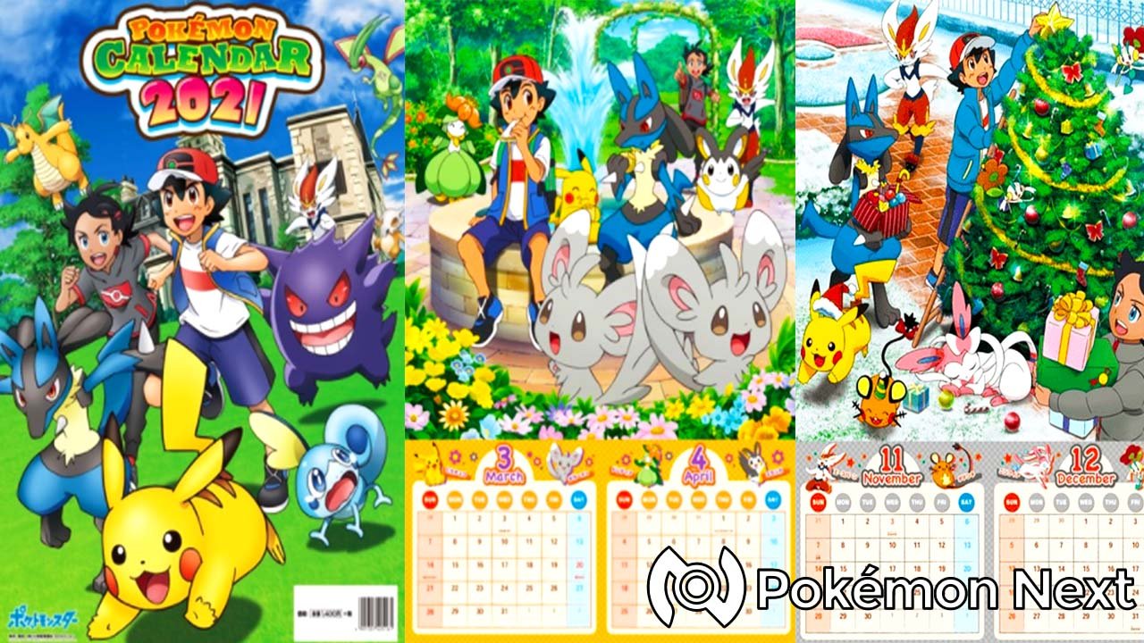 Pokémon Center: rivelato il calendario ufficiale Pokémon 2021!