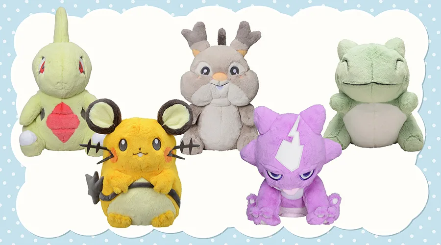 Mostrati dei nuovissimi peluche da The Pokémon Company!