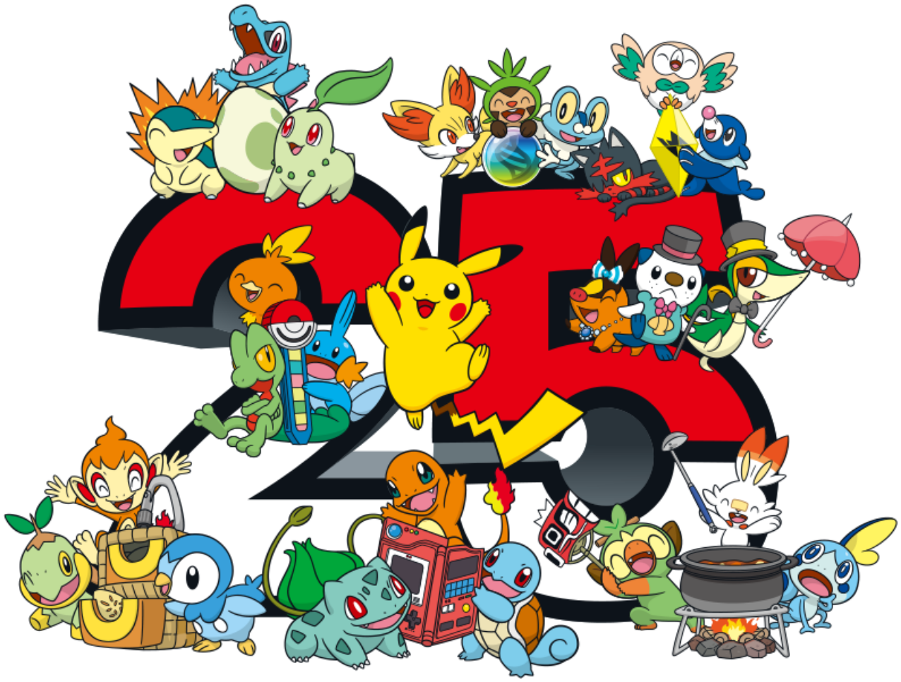 Il sito ufficiale del 25° anniversario di Pokémon è aperto, svelata la grafica dedicata