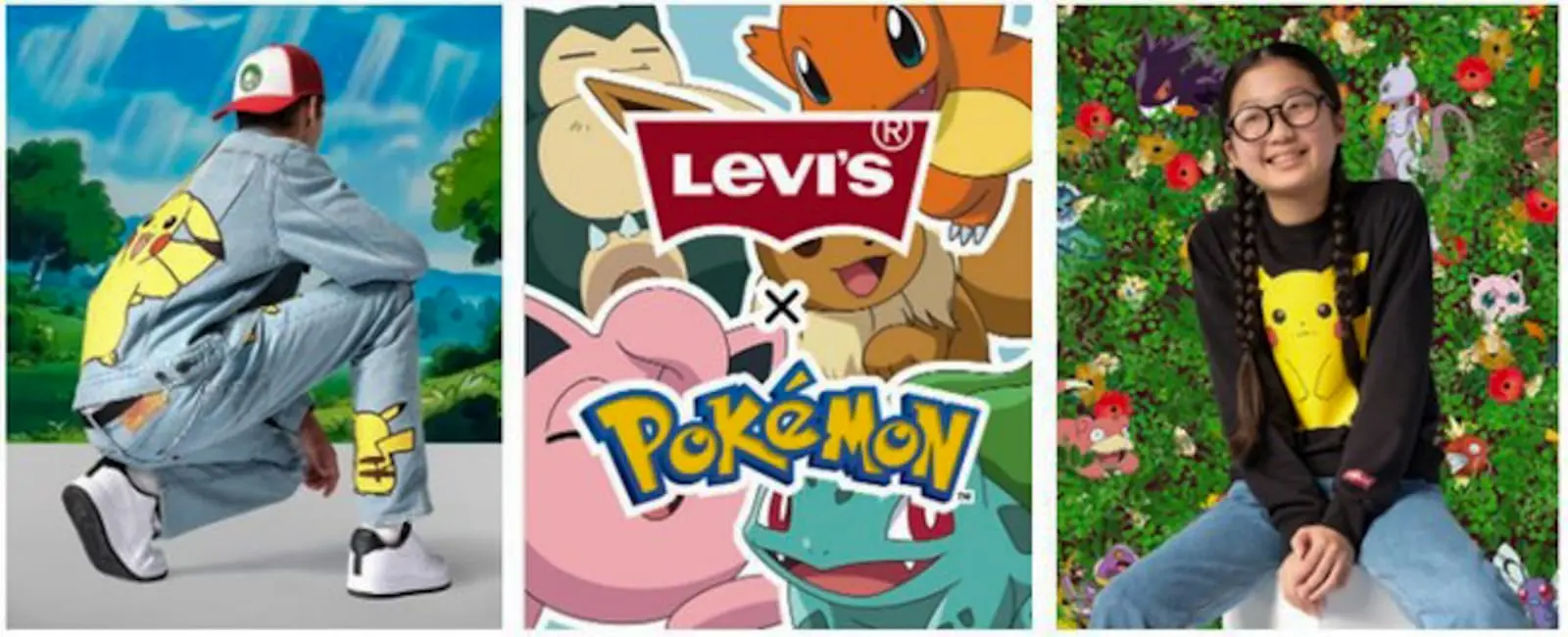 Nuove immagini e data di uscita della collezione di Levi’s dedicata a Pokémon!