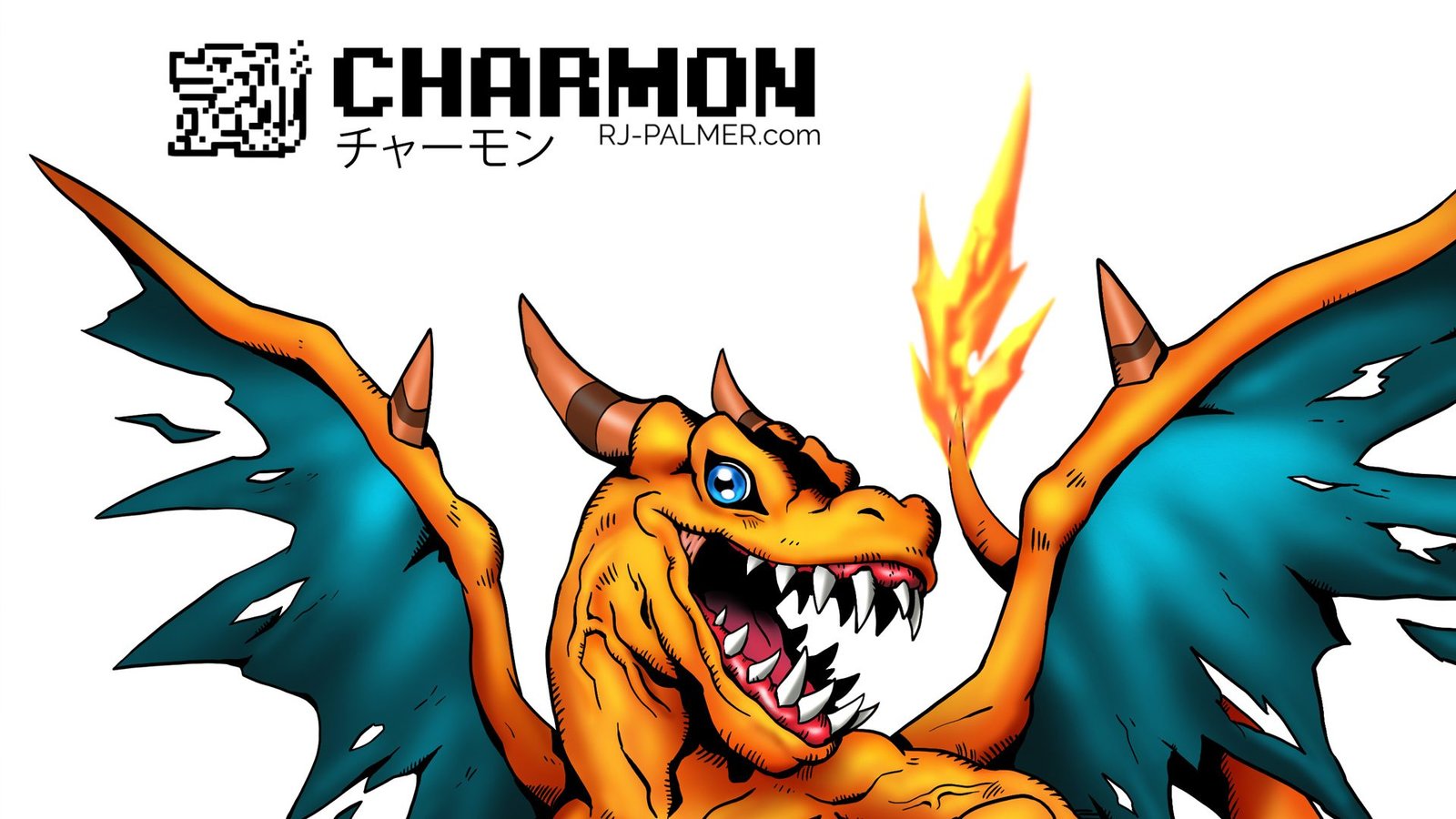 Eccovi “Charmon” e “Greydon”, ovvero Charizard in Digimon e Greymon in Pokémon