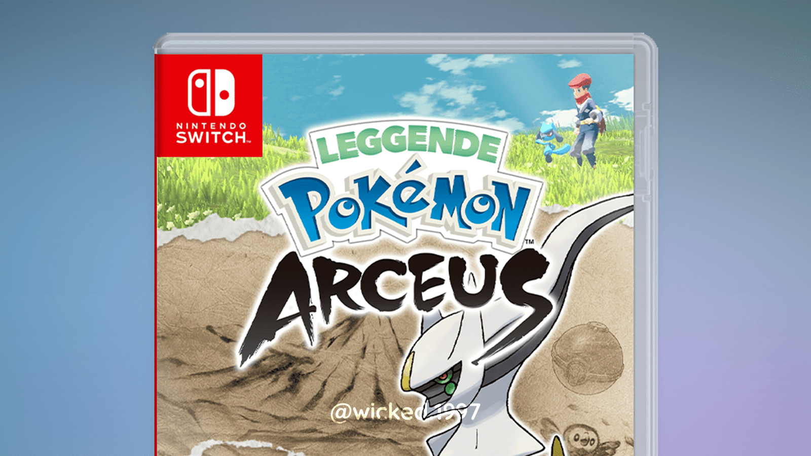 La copertina di Leggende Pokémon: Arceus immaginata da un fan