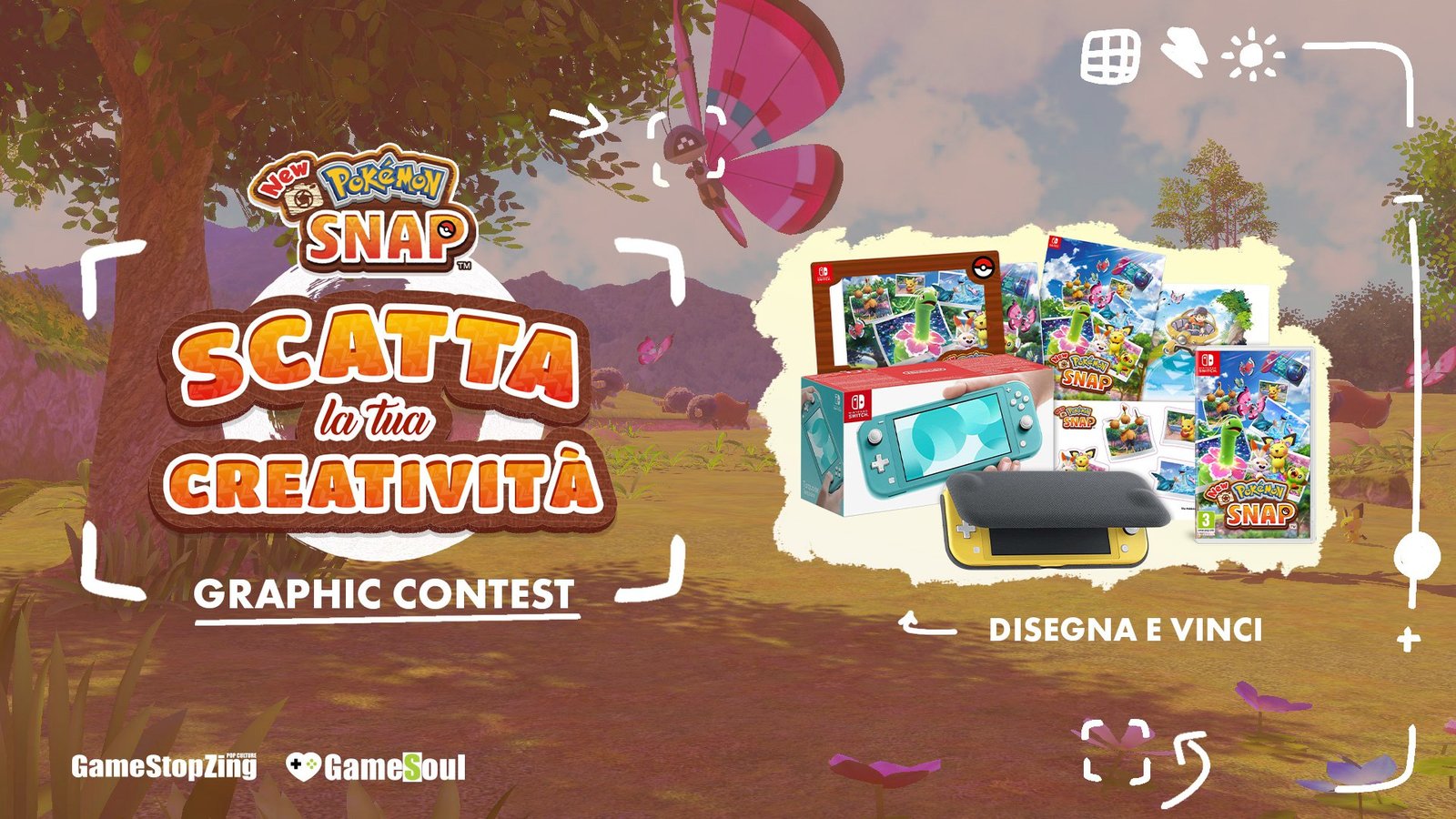 Sprigionate la vostra creatività con il nuovo contest di disegno di GameSoul e GameStopZing su New Pokémon Snap!