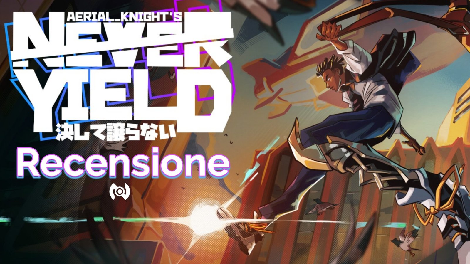 Aerial_Knight’s Never Yield – Recensione: un runner futuristico