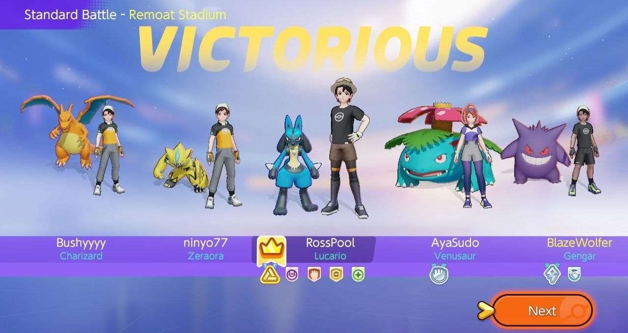 Guida Pokémon UNITE: cosa significano le medaglie di fine partita