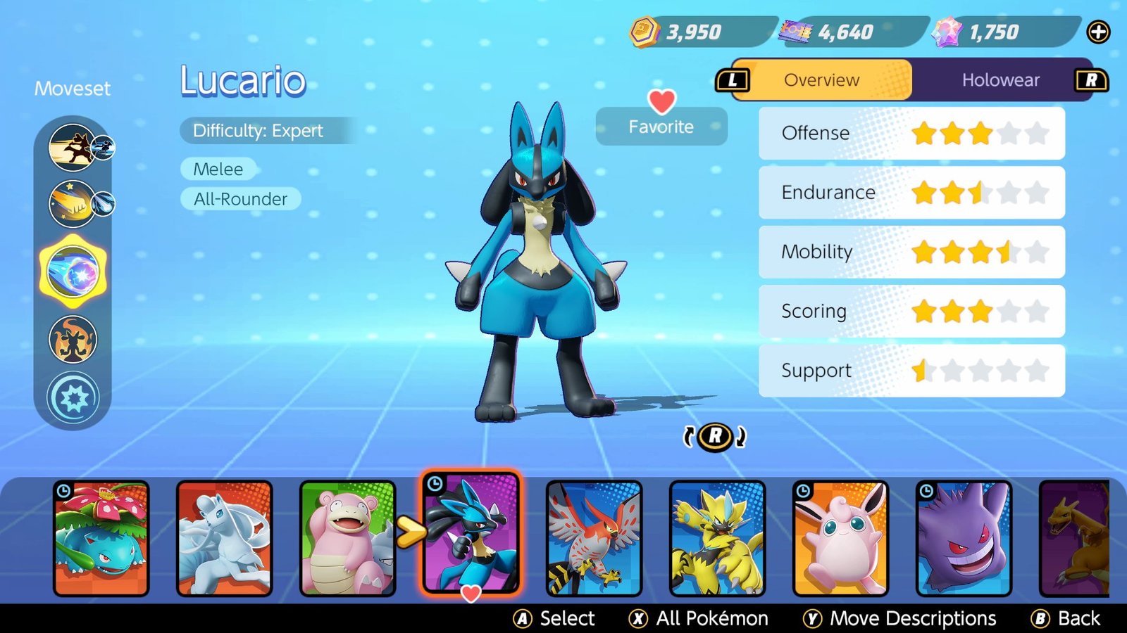 Pokémon UNITE: disponibile la licenza temporanea di Venusaur, Wigglytuff, Gengar e Lucario