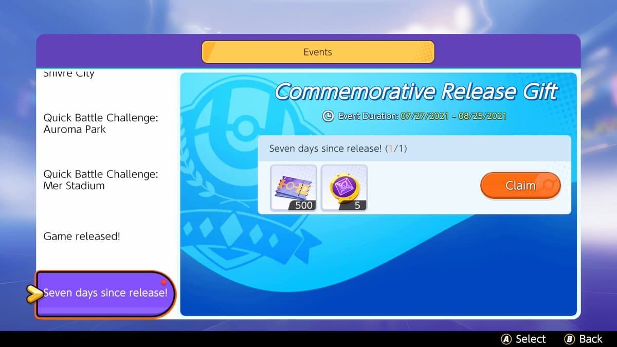 Pokémon UNITE: ecco i regali per la settimana dall’uscita