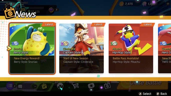 Disponibili le skin di Snorlax Bacca, Pikachu ed Eldegoss su Pokémon UNITE