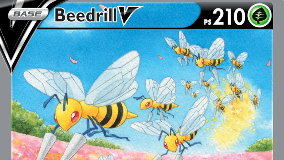 Anteprima: vi sveliamo la carta italiana di Beedrill V dal GCC Pokémon Lucentezza Siderale