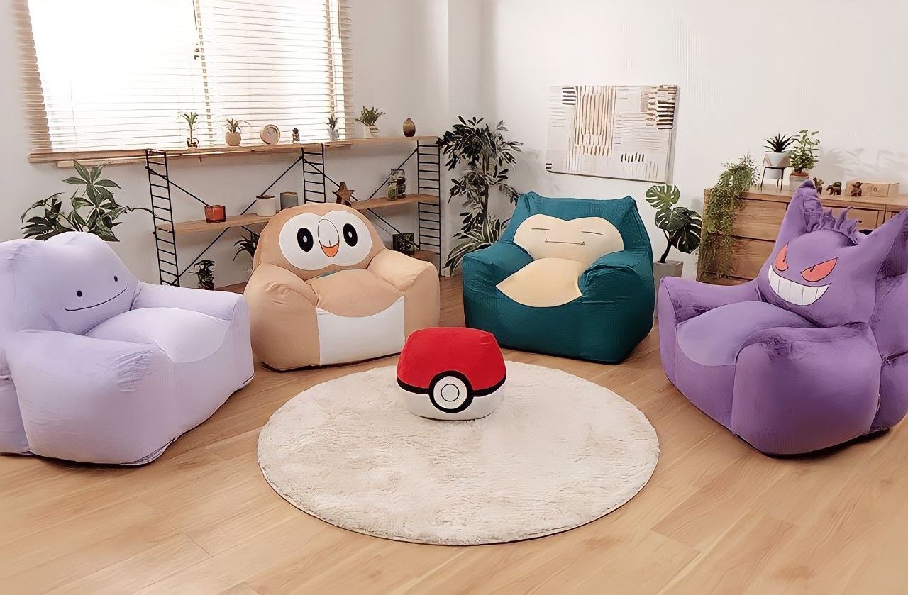 Arrivano le poltrone Pokémon in Giappone, ecco Ditto, Gengar, Snorlax e Rowlet!