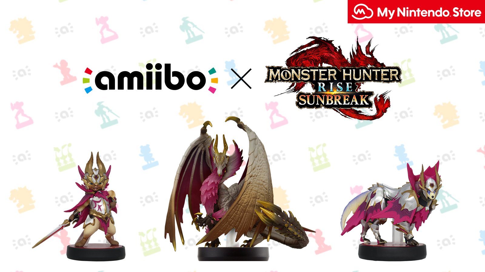 Monster Hunter Rise: Sunbreak, disponibili tre amiibo sul My Nintendo Store