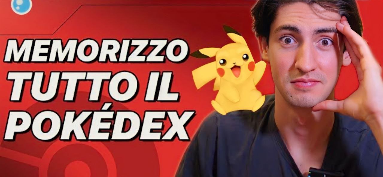 Lo youtuber Andrea Muzii memorizza tutto il Pokédex in ordine