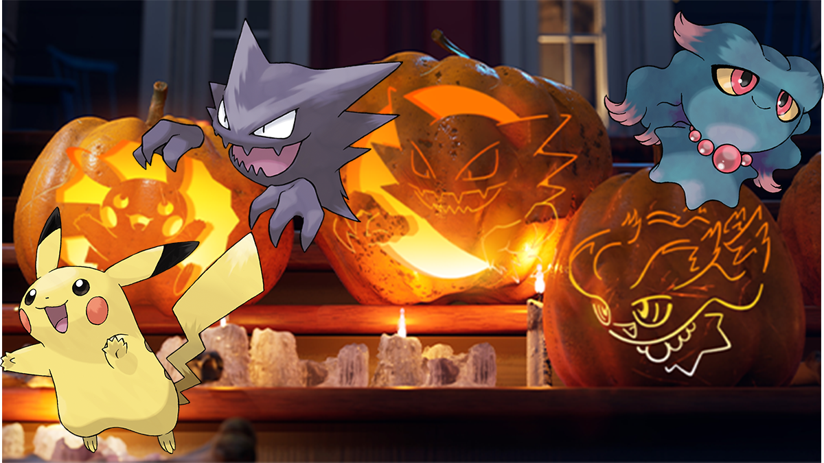Halloween Pokémon, arrivano gli stencil ufficiali per zucche