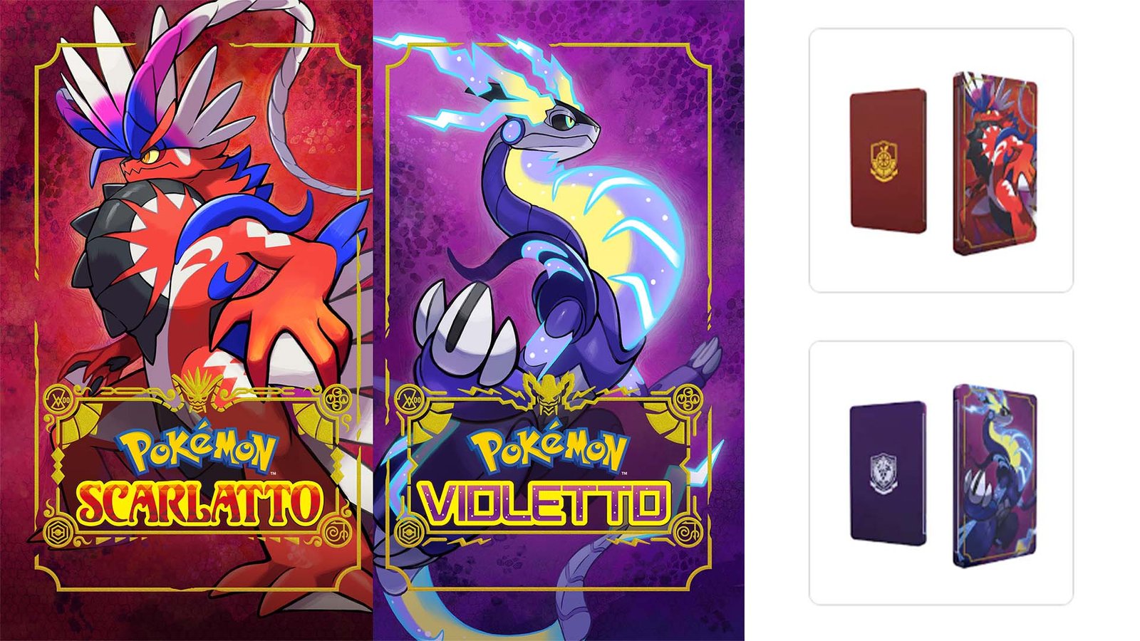Steelbook Pokémon Scarlatto e Violetto