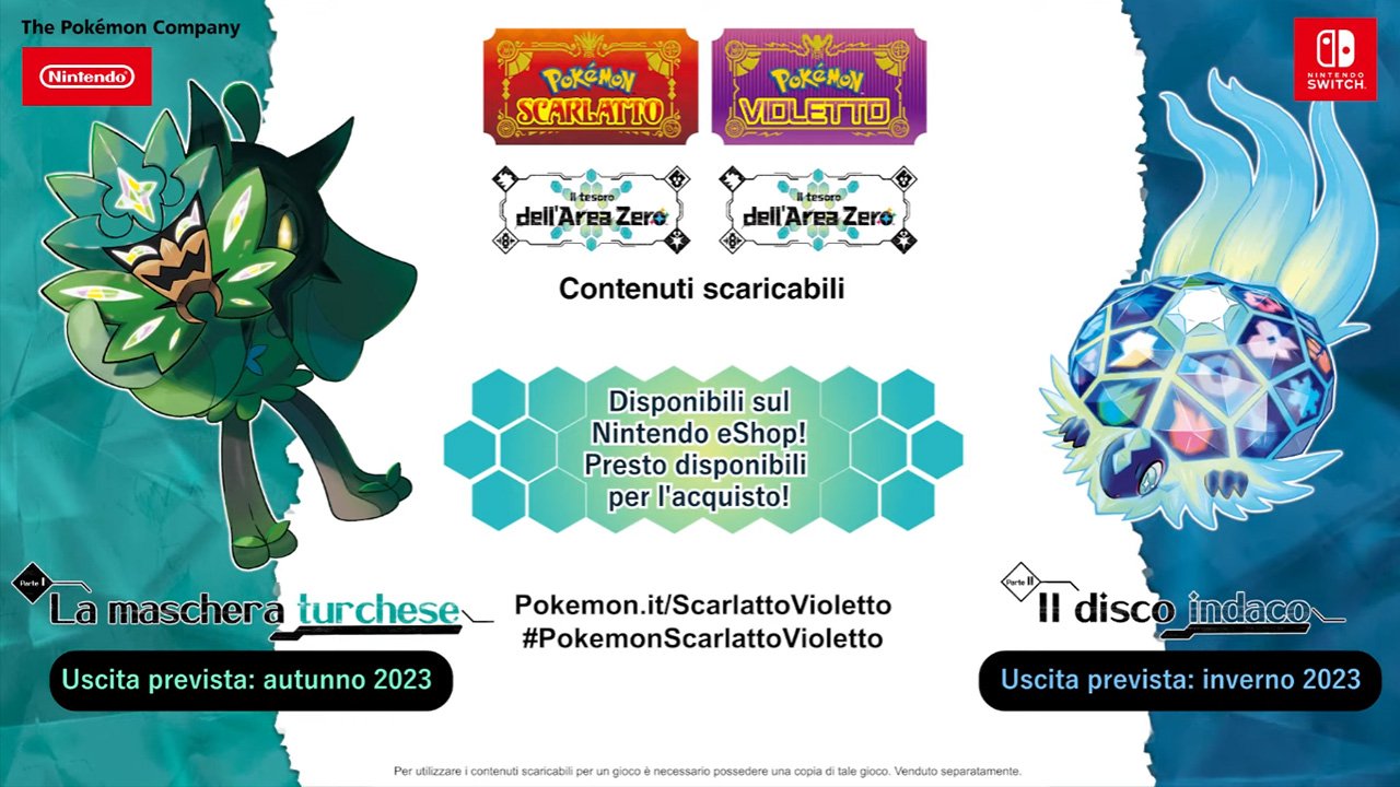 Pokémon Scarlatto e Violetto: svelate le prime immagini delle versioni fisiche dei DLC 