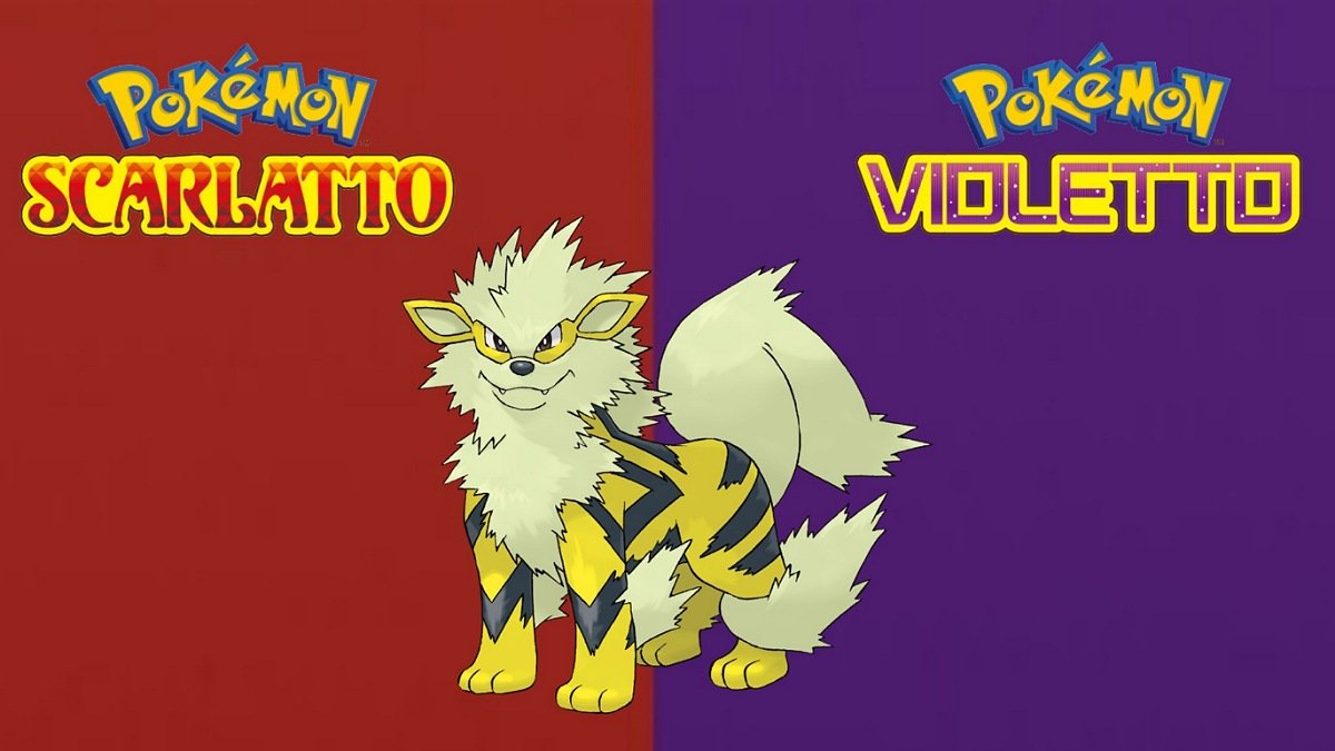 Pokémon Scarlatto e Violetto: disponibile il codice per ottenere un Arcanine cromatico competitivo