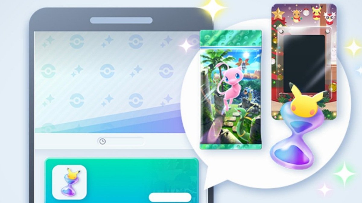 GCC Pokémon Pocket: in regalo bustine del set L’Isola Misteriosa e Clessidre buste con le missioni evento delle feste