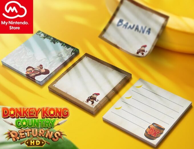 Nuovi premi per i punti di platino del My Nintendo Store: arrivano i foglietti adesivi a tema Donkey Kong Country Returns HD