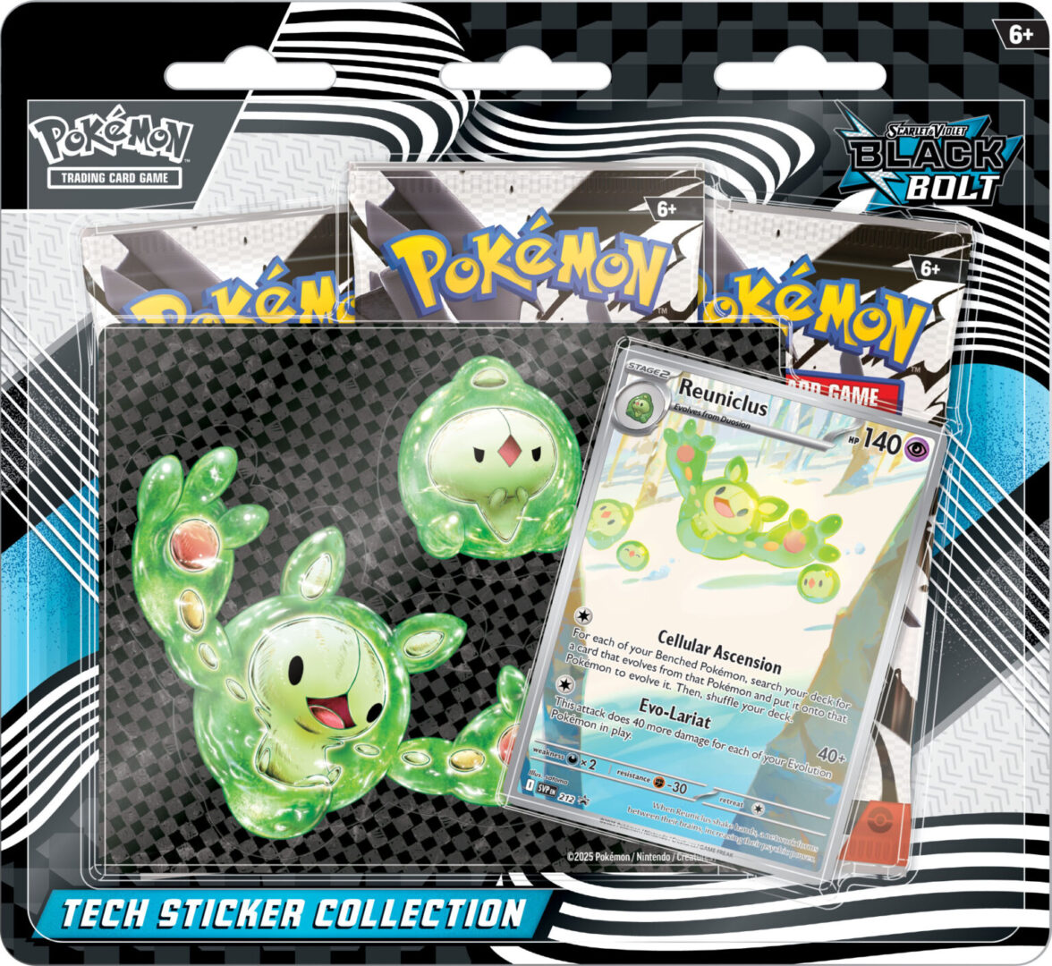 GCC Pokémon Luce Nera e Fuoco Bianco: collezione Luce Nera con stickers