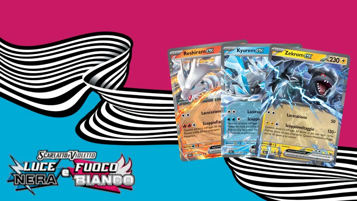GCC Pokémon Luce Nera e Fuoco Bianco: lista completa delle carte