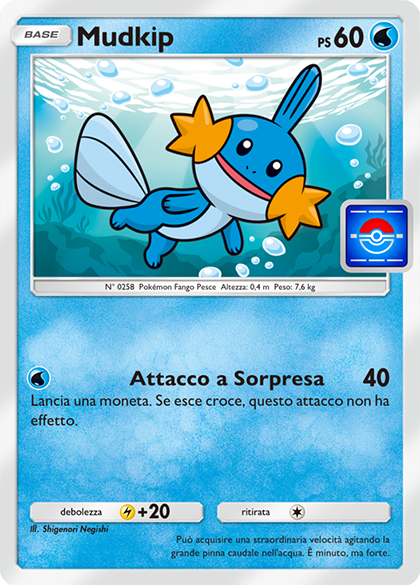 Carta promo Mudkip - GCC Pokémon Pocket Serie B vol. 4
